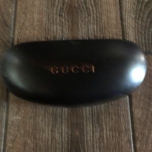 Gucci clam shell sunglass case